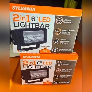 TWO sylania 2 in 1 6" LED lightbar ( $134 VALUE)